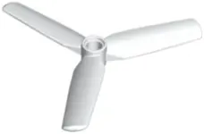 White Propeller 3 Blade 9 Diameter with Center Recessed