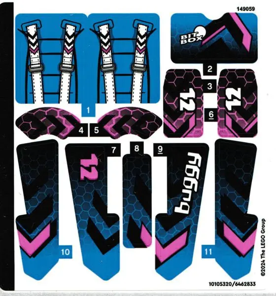 Sticker Sheet for Set 42164 - (10105320/6462833)