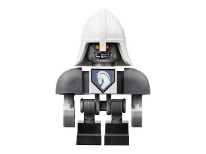 Lance Bot - Dark Bluish Gray Shoulders, White Helmet