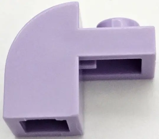 Lavender Slope, Curved 2 x 1 x 1 1/3 with Recessed Stud