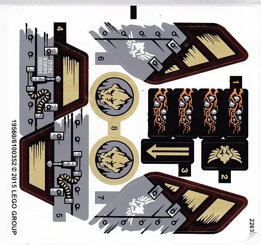 Sticker Sheet for Set 70747 - International Version - (19560/6100352)