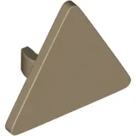 Dark Tan Road Sign 2 x 2 Triangle with Open O Clip