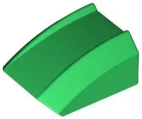 Green Slope, Curved 2 x 2 Lip
