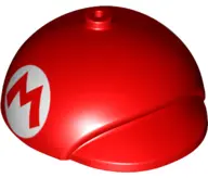 Red Large Figure Headgear, Super Mario Cap with Small Pin Hole with Super Mario Logo Capital Letter 