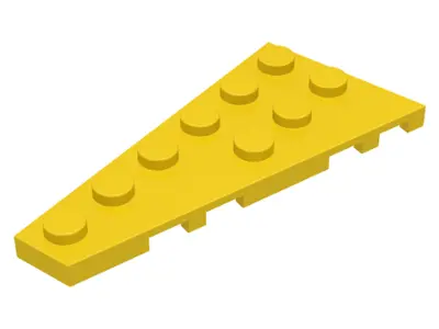 Yellow Wedge, Plate 6 x 3 Left