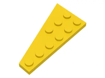Yellow Wedge, Plate 6 x 3 Right