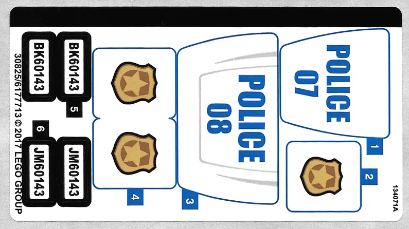 Sticker Sheet for Set 60143 - (30825/6177713)