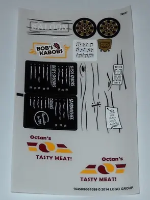 Sticker Sheet for Set 70812 - (16450/6061099)