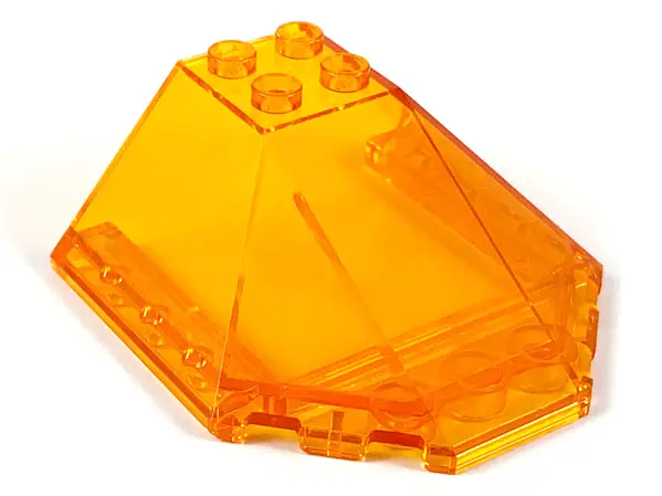 Trans-Orange Windscreen 6 x 6 x 2 Canopy