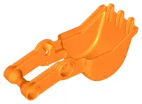 Orange Duplo Digger Bucket, Small with Arm - 3 teeth