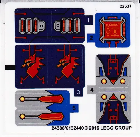 Sticker Sheet for Set 70319 - International Version - (24388/6132440)