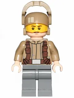 Resistance Trooper - Dark Tan Jacket, Frown, Furrowed Eyebrows