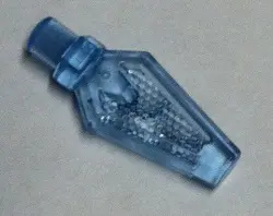Trans-Medium Blue Minifigure, Weapon Spear Tip