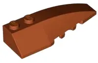 Dark Orange Wedge 6 x 2 Right
