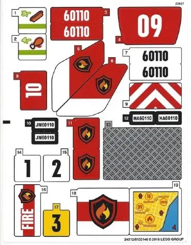 Sticker Sheet for Set 60110 - (24512/6133140)