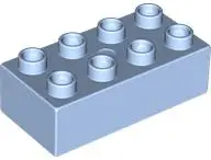 Light Blue Duplo, Brick 2 x 4