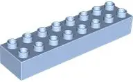 Light Blue Duplo, Brick 2 x 8