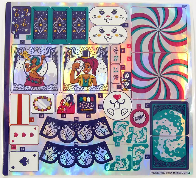 Sticker Sheet for Set 41685, Iridescent Mirrored - (77528/6338032)