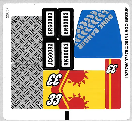 Sticker Sheet for Set 60082 - International Version - (19277/6097575)