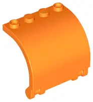 Orange Panel 3 x 4 x 3 Curved with Double Clip Hinge