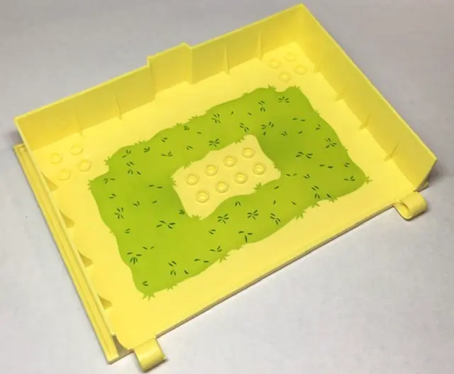 Bright Light Yellow Container, Book Cover Half, 16 x 12 x 2 2/3 (Storybook Adventures) with Lime Bac