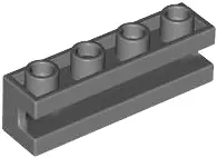 Bluish Gray Brick, Modified 1 x 4 with Channel
