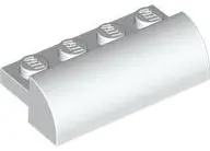 Slope, Curved 2 x 4 with 4 Recessed Studs