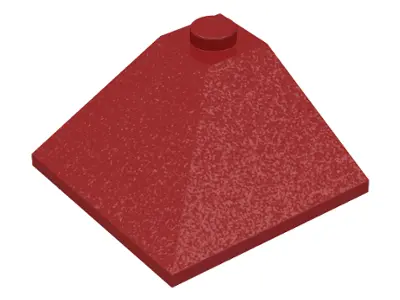Dark Red Slope 33 3 x 3 Double Convex Corner
