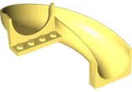 Bright Light Yellow Slide Playground 7 x 12 x 8 1/3 Curved 180 degrees