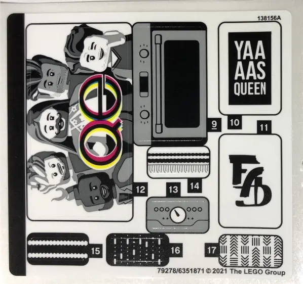 Sticker Sheet for Set 10291, Sheet 1 - (79278/6351871)