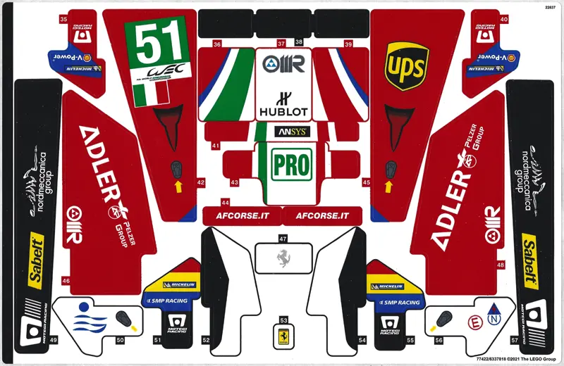 Sticker Sheet for Set 42125, Sheet 2 - (77422/6337818)