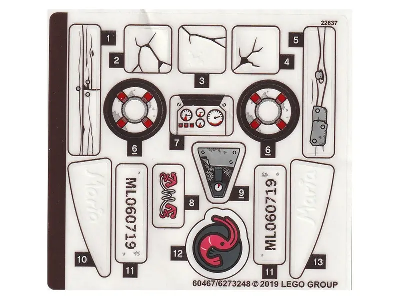 Sticker Sheet for Set 70419 - (60467/6273248)