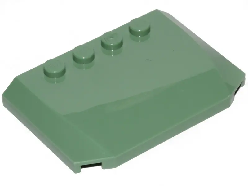 Sand Green Wedge 4 x 6 x 2/3 Triple Curved
