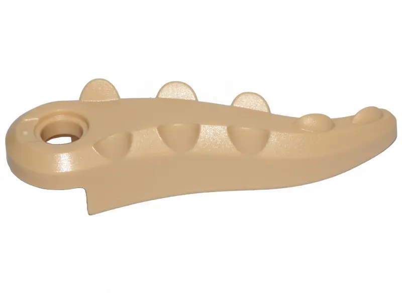 Tan Alligator / Crocodile Tail with Hole