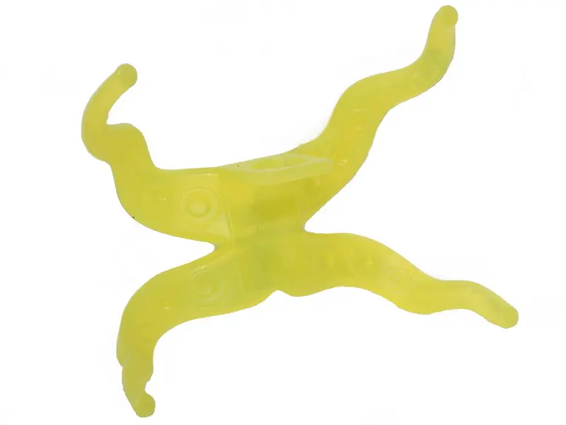 Trans-Neon Green Minifigure Tentacles with Suction Cups and Neck Ring