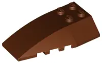 Reddish Brown Wedge 6 x 4 Triple Curved
