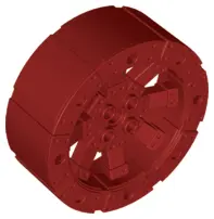Dark Red Wheel Wagon Viking with 12 Holes (55mm D.)