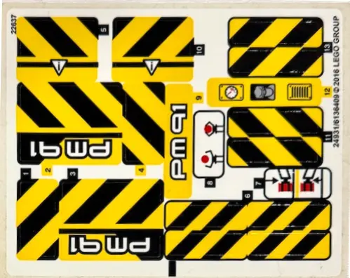 Sticker Sheet for Set 42049 - International Version - (24931/6136409)