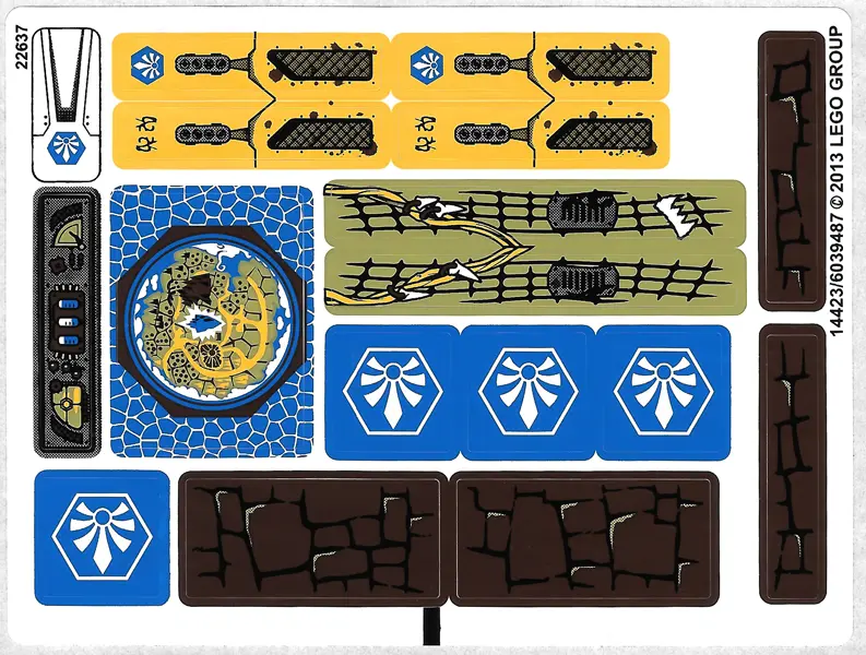 Sticker Sheet for Set 70010 - (14423/6039487)