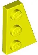 Yellow Wedge, Plate 3 x 2 Right