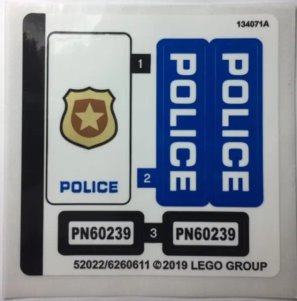 Sticker Sheet for Set 60239 - (52022/6260611)