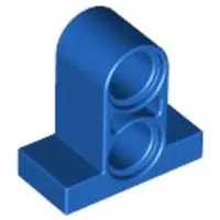 Blue Technic, Pin Connector Plate 1 x 2 x 1 2/3 with 2 Holes on Top