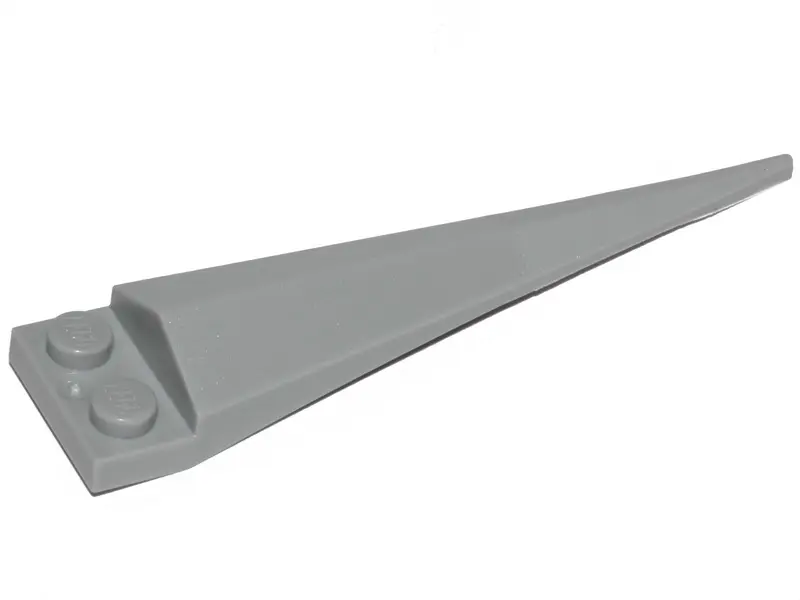 Light Bluish Gray Plate, Modified 1 x 2 with Angular Extension with Molded Flexible Rubber Light Blu