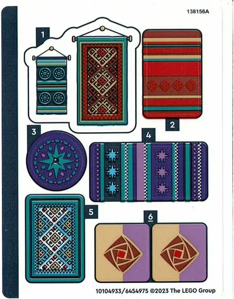 Sticker Sheet for Set 43223 - (10104933/6454975)