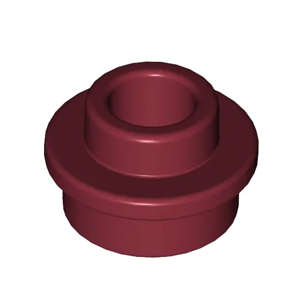 PL.ROUND 1X1 W. THROUGHG. HOLE