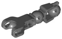 Dark Bluish Gray Hero Factory Arm / Leg with Ball Joint and Ball Socket and Pin Hole