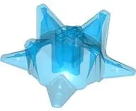 Trans-Dark Blue Hero Factory Weapon, Spiked Ball Half with Axle Hole