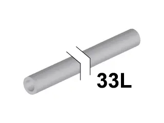 Light Bluish Gray Hose, Rigid 3mm D. 33L / 26.4cm