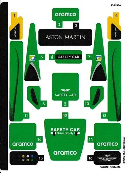 Sticker Sheet for Set 76925, Sheet 1 - (10111381/6526978)