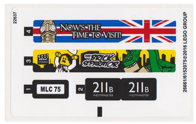 Sticker Sheet for Set 40220 - (26661/6152075)